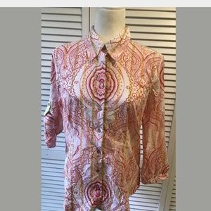 Robert Graham Women's Button Up Paisley Blouse